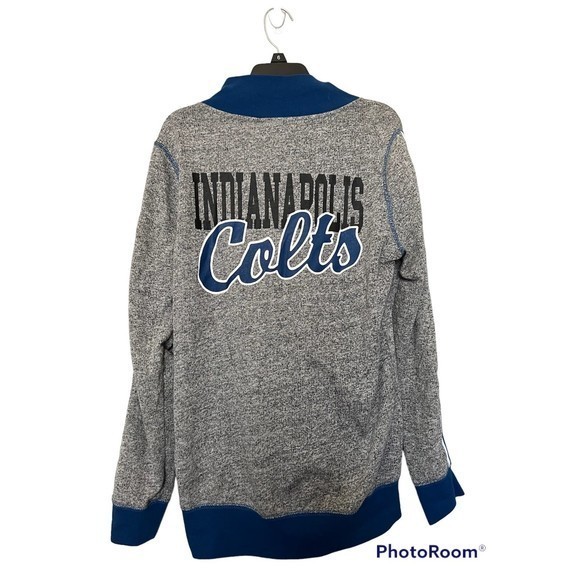 NFL Juniors Colts quarter zip gray/blue size L 11/13‎ - Picture 2 of 5